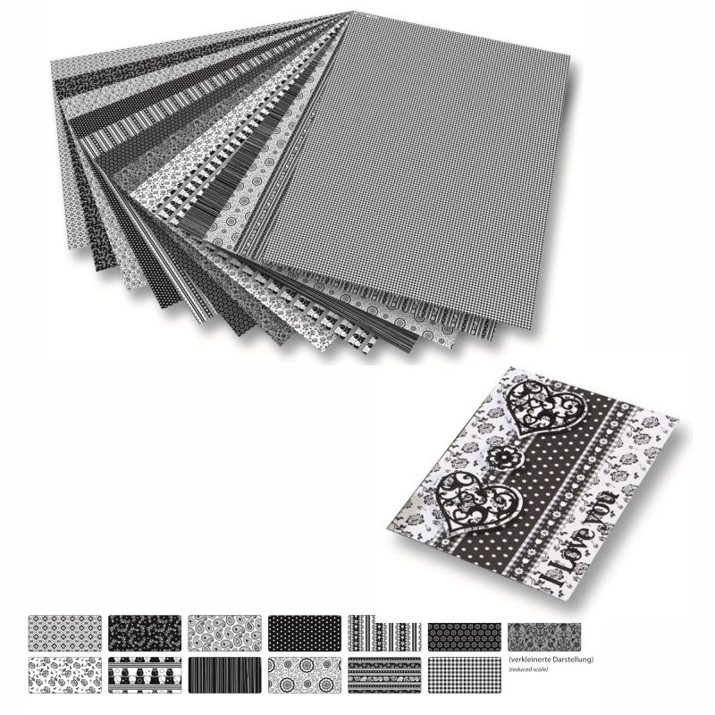 ΦΩΤΟΚΑΡΤΟΝ FOLIA 50x70 270gr BLACK WHITE  ΑΣΟΡΤΙ ΣΕΤ 13τεμ.