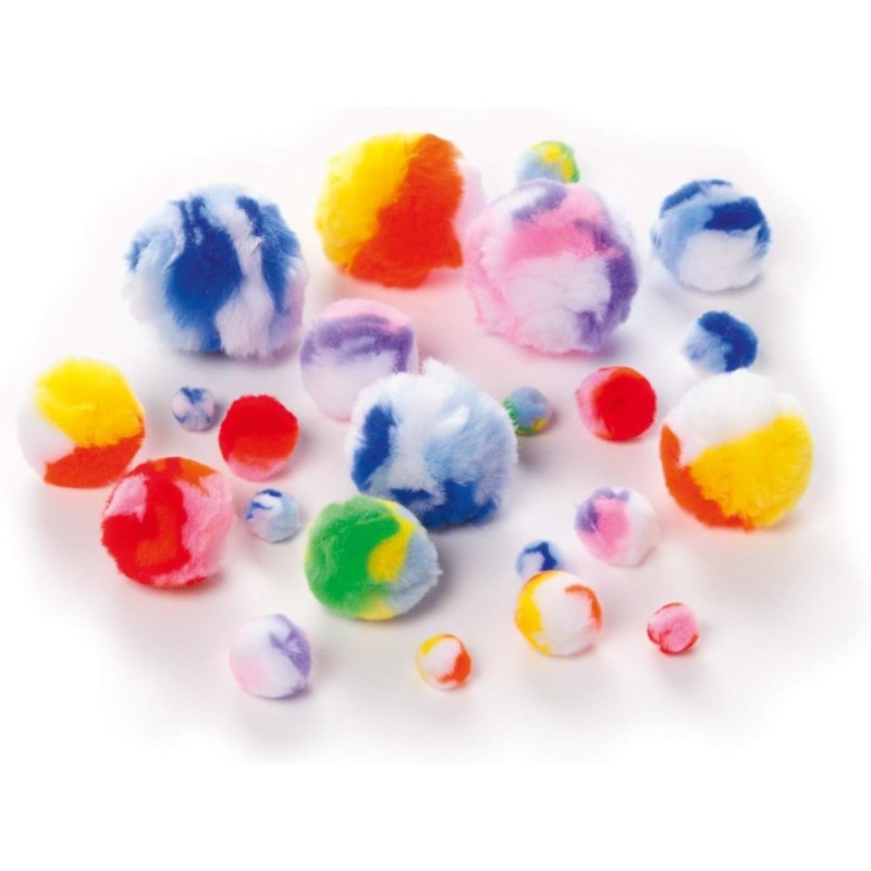ΠΟΜ-ΠΟΜ POM-POM FOLIA RAINBOW ΑΣΟΡΤΙ 100τεμ.