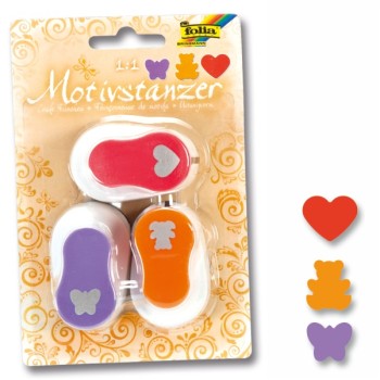 ΠΕΡΦΟΡΑΤΕΡ FOLIA ΣΧΕΔΙΑ ΣΕΤ 3τεμ. (καρδιά-αρκουδάκι-πεταλούδα)