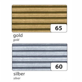 ΧΑΡΤΟΝΙΑ FOLIA ΟΝΤΟΥΛΕ ΧΡΥΣΟ-ΑΣΗΜΙ 50χ70