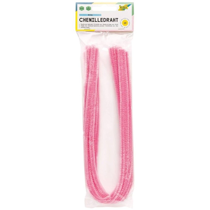 ΣΥΡΜΑ ΠΙΠΑΣ FOLIA  ΡΟΖ Ø 8,0mm 50cm ΣΕΤ 10τεμ.