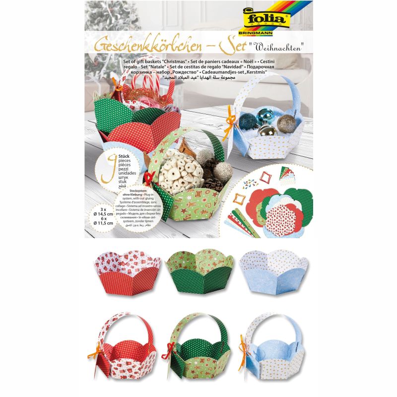 ΧΑΡΤΟΝΙΑ FOLIA ΚΑΛΑΘΙΑ ΑΣΟΡΤΙ ΣΕΤ 9τεμ.