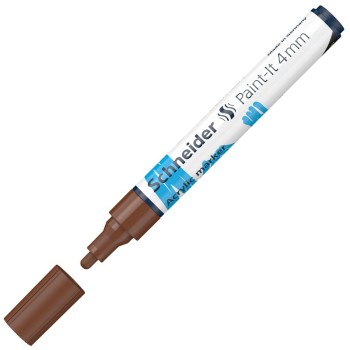 ΜΑΡΚΑΔΟΡΟΙ SCHNEIDER PAINT-IT 320 (4mm) ΚΑΦΕ