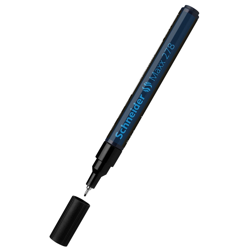 ΜΑΡΚΑΔΟΡΟΙ SCHNEIDER ΜΠΙΛΙΑΣ (0.8mm) No 278 EXTRA FINE BLACK