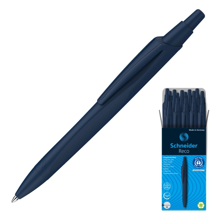 ΣΤΥΛΟ SCHNEIDER RECO ΑΥΤΟΜΑΤΟ ΜΠΛΕ (μπλε χρώμα)
