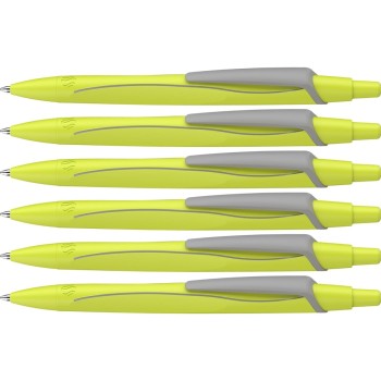 ΣΤΥΛΟ SCHNEIDER RECO ΑΥΤΟΜΑΤΟ neon yellow (μπλε χρώμα)