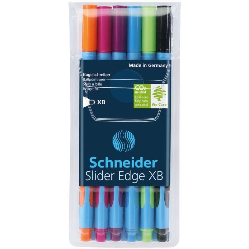 ΣΤΥΛΟ SCHNEIDER SLIDER EDGE ΧΒ ΣΕΤ 6τεμ.