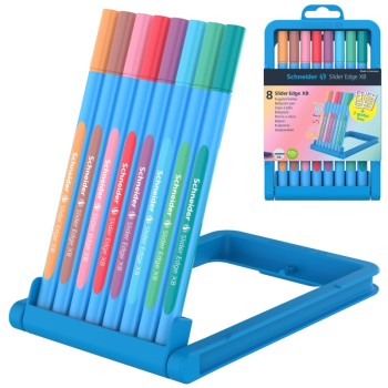 ΣΤΥΛΟ SCHNEIDER SLIDER EDGE ΧΒ PASTEL ΣΕΤ 8τεμ.