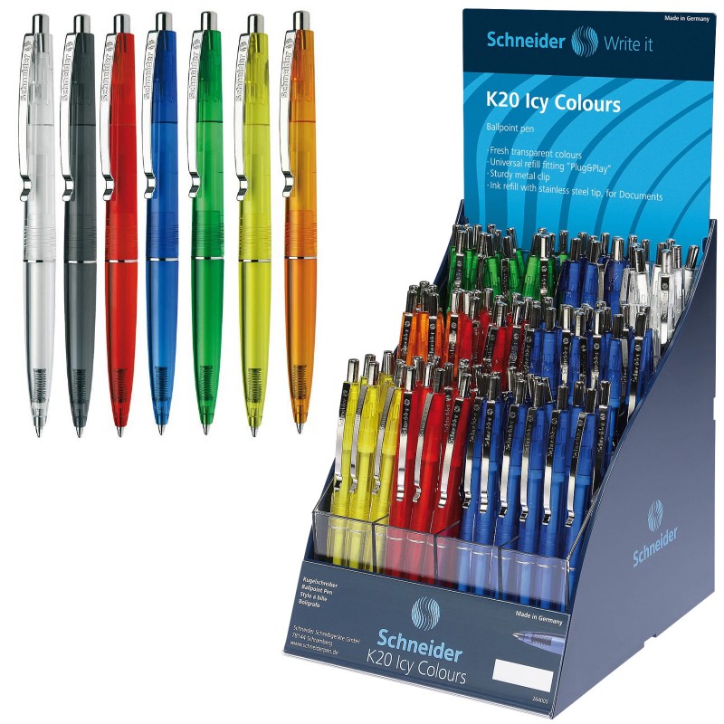 ΒΙΤΡΙΝΑ ΣΤΥΛΟ SCHNEIDER ΑΥΤΟΜΑΤΟ ICY (stand100τεμ.)