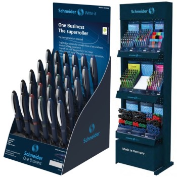 ΒΙΤΡΙΝΑ RACK ΣΤΥΛΟ SCHNEIDER ROLLER BALL ONE BUSINESS 0.6 (stand 30τεμ.)