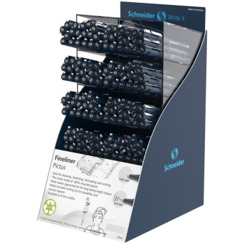 ΒΙΤΡΙΝΑ ΜΑΡΚΑΔΟΡΟΙ SCHNEIDER PICTUS ΜΑΥΡΟ (stand 144τεμ.)