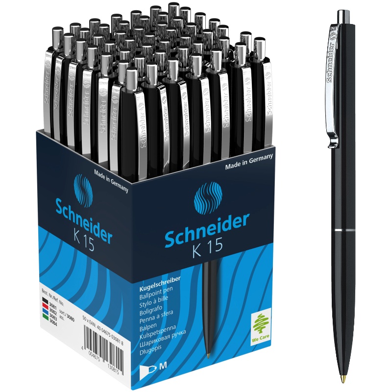 ΣΤΥΛΟ SCHNEIDER ΑΥΤΟΜΑΤΟ ΔΙΑΡΚΕΙΑΣ K15 ΜΑΥΡΟ