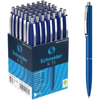 ΣΤΥΛΟ SCHNEIDER ΑΥΤΟΜΑΤΟ ΔΙΑΡΚΕΙΑΣ K15 ΜΠΛΕ