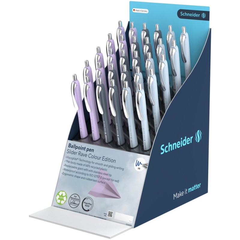 ΒΙΤΡΙΝΑ ΣΤΥΛΟ SCHNEIDER SLIDER RAVE XB TREND 26 (stand 30τεμ.)