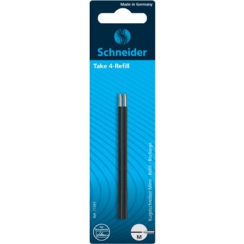 ΑΝΤΑΛΛΑΚΤΙΚΑ SCHNEIDER  ΔΙΑΡΚΕΙΑΣ TAKE 4  ΜΑΥΡΟ (μπλίστερ 2 τεμ.)