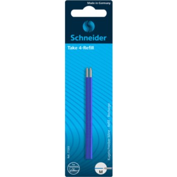 ΑΝΤΑΛΛΑΚΤΙΚΑ SCHNEIDER  ΔΙΑΡΚΕΙΑΣ TAKE 4  ΜΠΛΕ (μπλίστερ 2 τεμ.)
