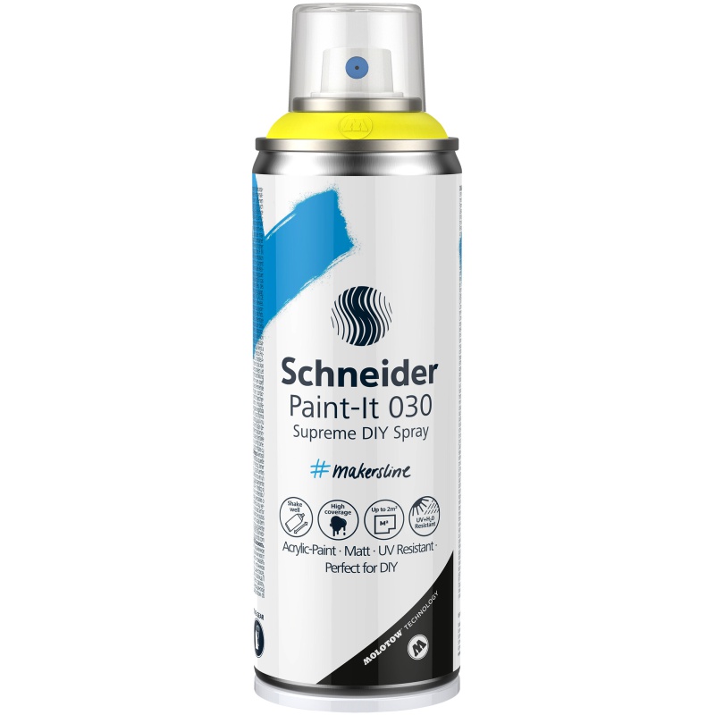 ΧΡΩΜΑΤΑ ΑΚΡΥΛΙΚΑ SCHNEIDER Σπρέι PAINT-IT 030 200ml LIGHT YELLOW PASTEL