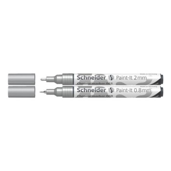 ΜΑΡΚΑΔΟΡΟΙ SCHNEIDER PAINT-IT CHROME METALLIC ΣΕΤ 2τεμ. (0,8-2mm)