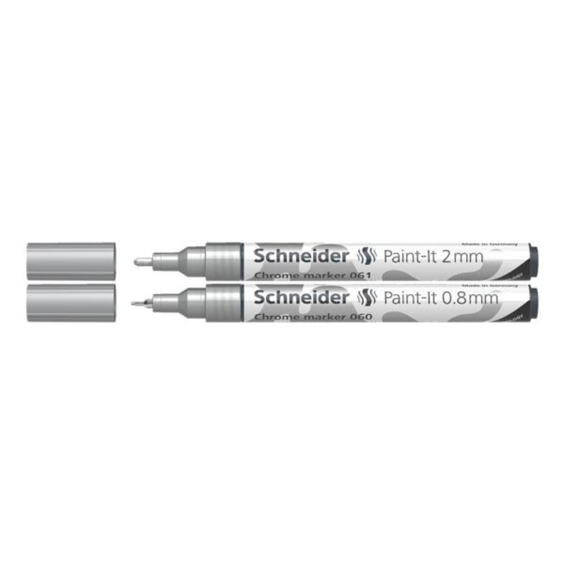 ΜΑΡΚΑΔΟΡΟΙ SCHNEIDER PAINT-IT CHROME METALLIC ΣΕΤ 2τεμ. (0,8-2mm)
