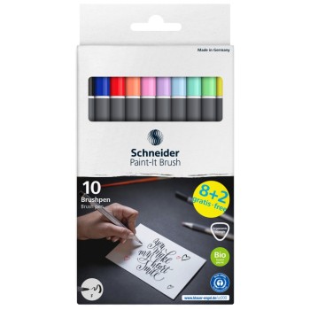 ΜΑΡΚΑΔΟΡΟΙ SCHNEIDER PAINT-IT BRUSH 070 ΣΕΤ 8+2 FREE