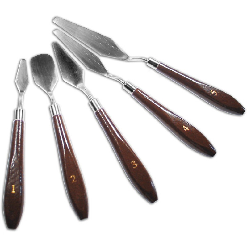 ΣΠΑΤΟΥΛΕΣ ΜΕΤΑΛΛΙΚΕΣ ΖΩΓΡΑΦΙΚΗΣ MEYCO ΣΕΤ 5τεμ.