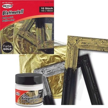 ΦΥΛΛΑ ΧΡΥΣΟΥ MEYCO 14cm x14cm 10τεμ.