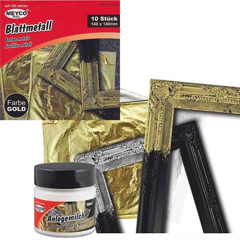 ΦΥΛΛΑ ΧΡΥΣΟΥ MEYCO 14cm x14cm 10τεμ.
