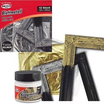 ΦΥΛΛΑ ΑΣΗΜΙ MEYCO 14cm x14cm 10τεμ.