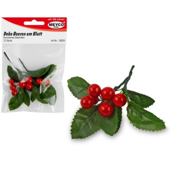 ΔΙΑΚΟΣΜΗΤΙΚΑ ΧΡΙΣΤΟΥΓΕΝΝΩΝ ΜΟΥΡΑ Φ10mm  ΣΕΤ 12τεμ.