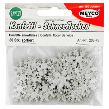 ΔΙΑΚΟΣΜΗΤΙΚΑ ΧΑΡΤΙΝΑ ΧΙΟΝΟΝΙΦΑΔΕΣ GLITTER Φ1,4-2,4mm 80τεμ.