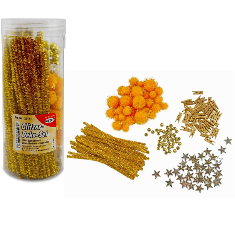 ΔΙΑΚΟΣΜΗΤΙΚΑ ΧΡΙΣΤΟΥΓΕΝΝΩΝ ΣΕΤ ΒΑΖΟ GLITTER ΧΡΥΣΟ