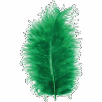 ΠΟΥΠΟΥΛΑ 10-12CM /17ΤEM MARABOU ΠΡΑΣΙΝΑ