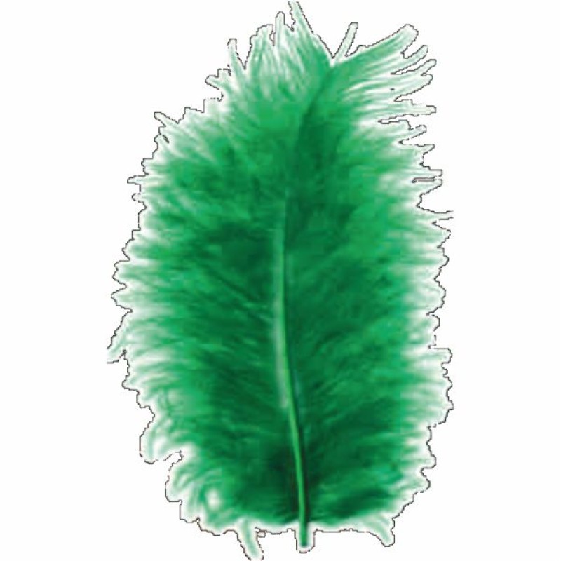 ΠΟΥΠΟΥΛΑ 10-12CM /17ΤEM MARABOU ΠΡΑΣΙΝΑ