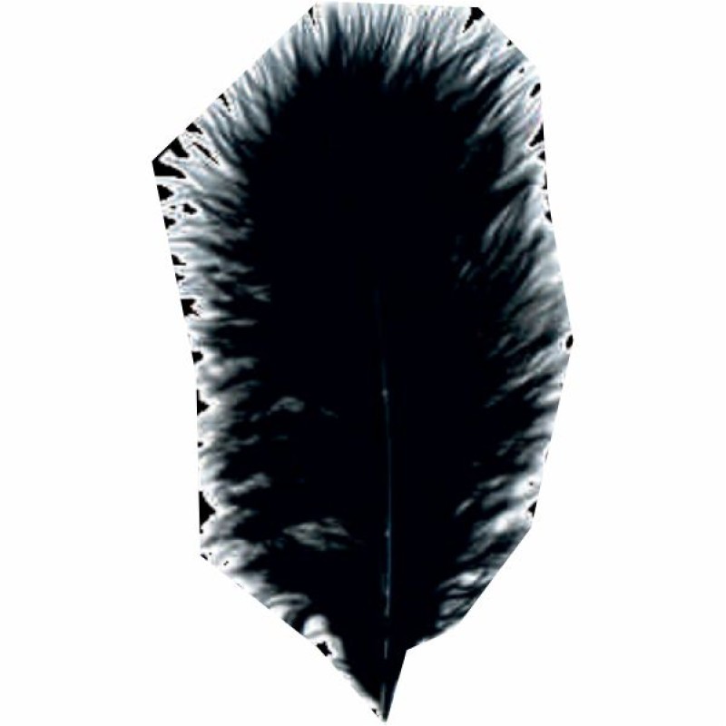 ΠΟΥΠΟΥΛΑ 10-12CM /17ΤEM MARABOU ΜΑΥΡΑ