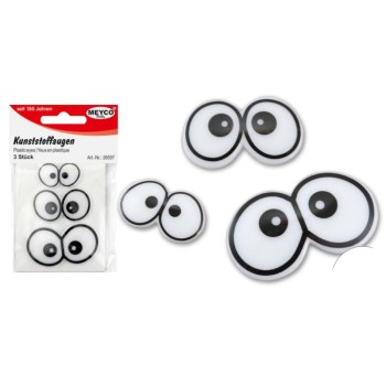 ΜΑΤΑΚΙΑ ΠΛΑΣΤΙΚΑ 3D 3τεμ.