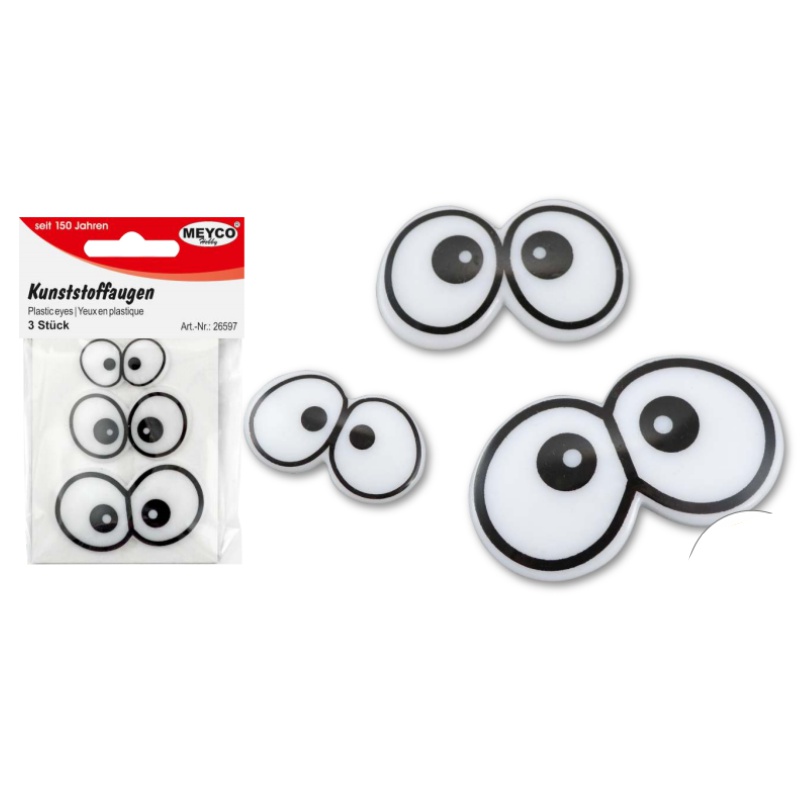 ΜΑΤΑΚΙΑ ΠΛΑΣΤΙΚΑ 3D 3τεμ.