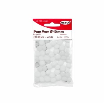 ΠΟΜ-ΠΟΜ ΡΟΜ-ΡΟΜ MEYCO Φ25mm ΛΕΥΚΟ