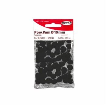 ΠΟΜ-ΠΟΜ ΡΟΜ-ΡΟΜ MEYCO Φ25mm ΜΑΥΡΟ
