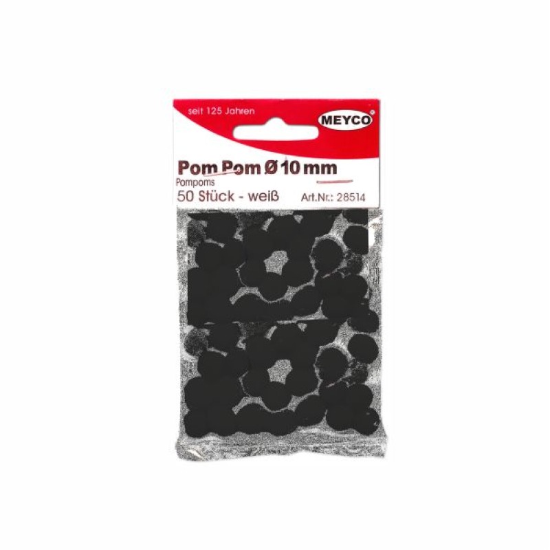 ΠΟΜ-ΠΟΜ ΡΟΜ-ΡΟΜ MEYCO Φ25mm ΜΑΥΡΟ