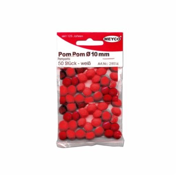 ΠΟΜ-ΠΟΜ ΡΟΜ-ΡΟΜ MEYCO Φ25mm ΚΟΚΚΙΝΟ