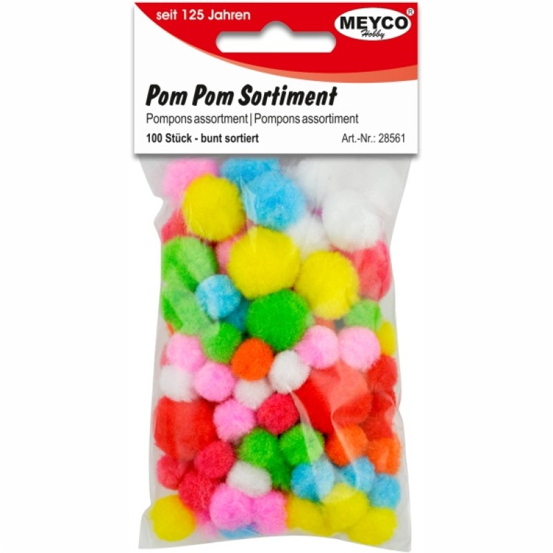 ΠΟΜ-ΠΟΜ ΡΟΜ-ΡΟΜ MEYCO ΑΣΟΡΤΙ (100τεμ.)