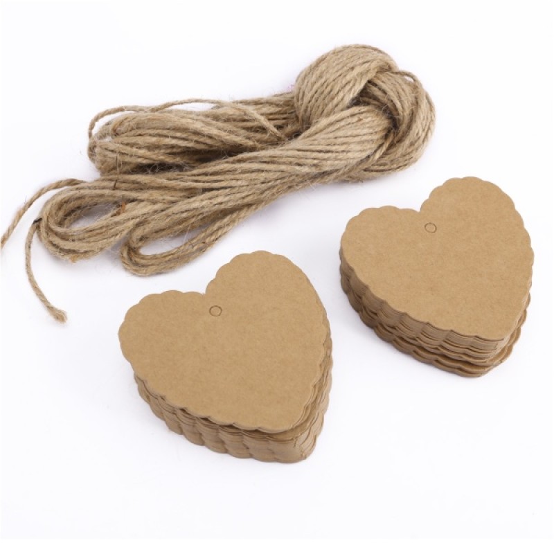 ΕΤΙΚΕΤΑ ΔΙΑΚΟΣΜΗΤΙΚΗ MEYCO ΚΡΕΜΑΣΤΗ ΚΡΑΦΤ ΚΑΡΔΙΑ ΣΕΤ 10τεμ. ΜΕ ΣΧΟΙΝΙ 3m