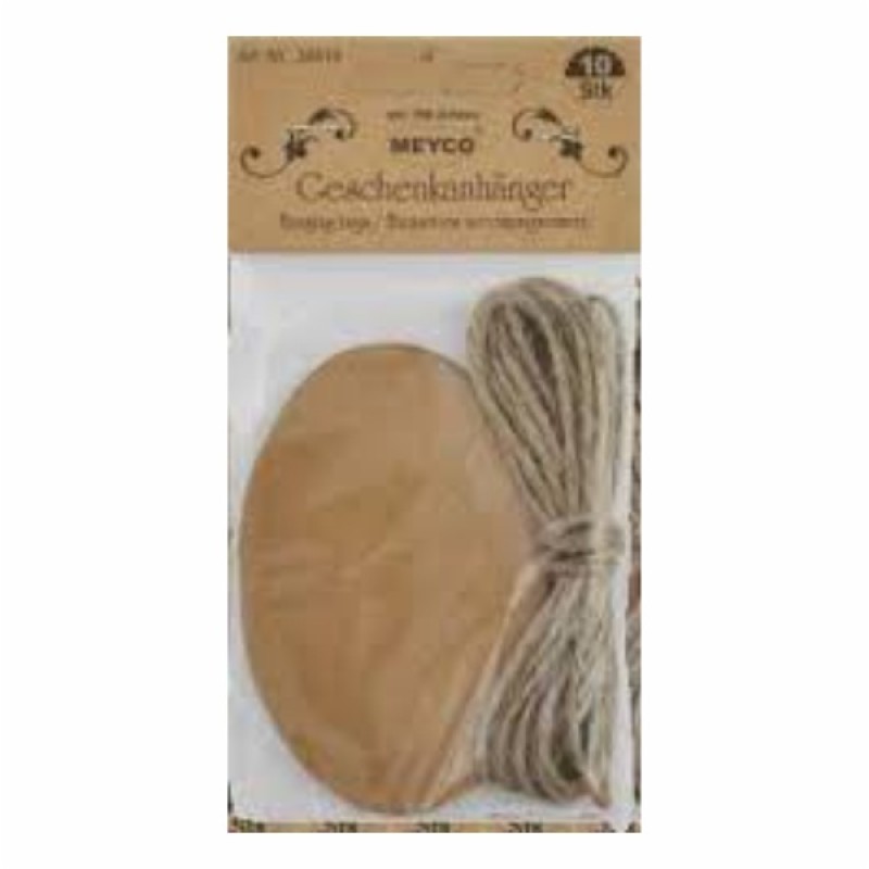 ΕΤΙΚΕΤΑ ΔΙΑΚΟΣΜΗΤΙΚΗ MEYCO ΚΡΕΜΑΣΤΗ ΚΡΑΦΤ ΟΒΑΛ ΣΕΤ 10τεμ. ΜΕ ΣΧΟΙΝΙ 3m