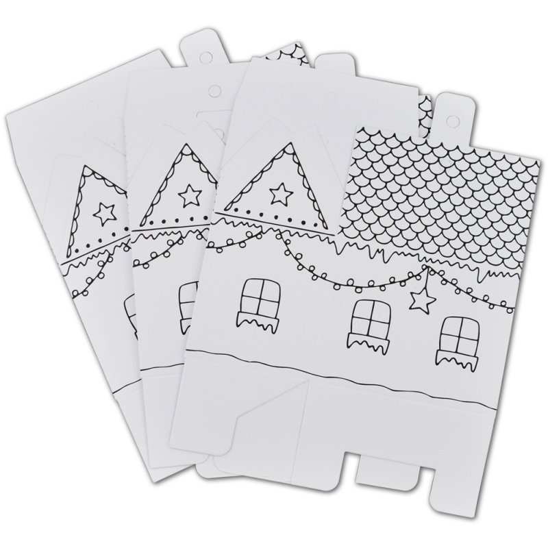 ΔΙΑΚΟΣΜΗΤΙΚΑ ΧΑΡΤΙΝΑ ΣΠΙΤΑΚΙΑ ΜΕΓΑΛΑ ΛΕΥΚΑ ΣΕΤ 6τεμ.