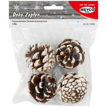 ΔΙΑΚΟΣΜΗΤΙΚΑ ΧΡΙΣΤΟΥΓΕΝΝΩΝ ΚΟΥΚΟΥΝΑΡΙΑ ΛΕΥΚΑ ΣΕΤ 4τεμ. (5-6cm)