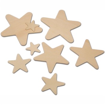 ΞΥΛΙΝΑ ΣΧΗΜΑΤΑ ΑΣΤΕΡΙΑ 10 τεμ.