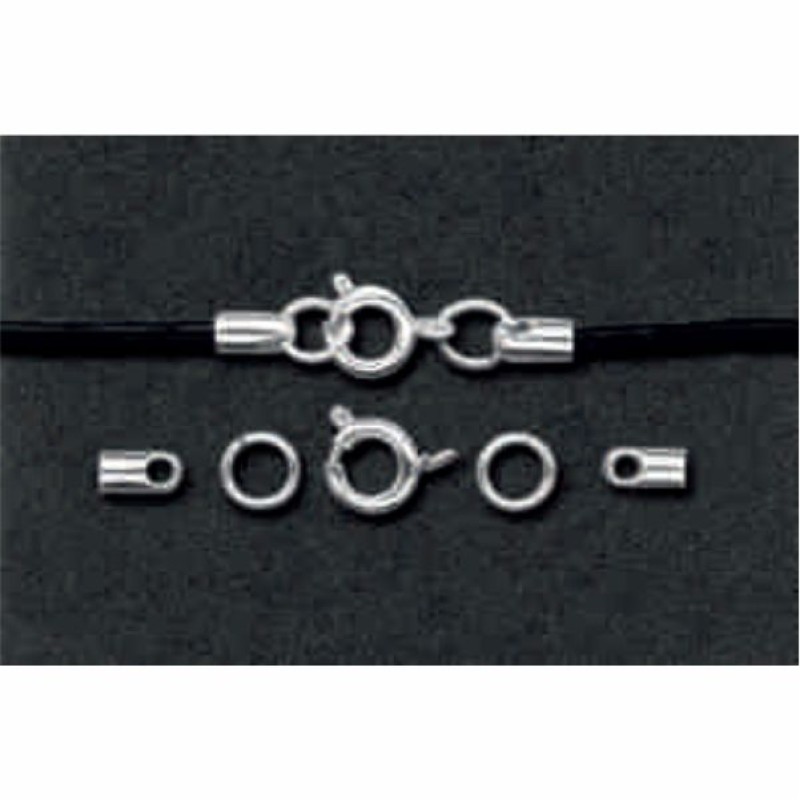 ΚΟΥΜΠΩΜΑ ΑΣΗΜΕΝΙΟ ΓΙΑ ΚΟΡΔΟΝΙΑ ΣΤΡΟΓΓΥΛΟ ΣΕΤ 2τεμ. 2,0mm