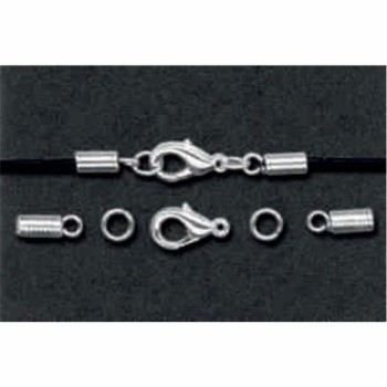 ΚΟΥΜΠΩΜΑ ΑΣΗΜΕΝΙΟ ΓΙΑ ΚΟΡΔΟΝΙΑ ΟΒΑΛ ΣΕΤ 2τεμ. 2,0mm