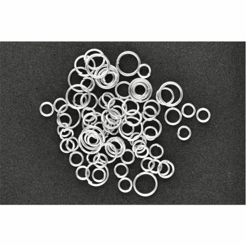 ΚΡΙΚΟΙ ΑΣΗΜΕΝΙΟΙ ΓΙΑ ΒΡΑΧΙΟΛΙΑ 3mm ΕΩΣ 7mm ΣΕΤ 200τεμ.