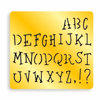 ΣΤΕΝΣΙΛ ΜΕΤΑΛΛΙΚΟ MEYCO ΛΑΤΙΝΙΚΟΙ ΧΑΡΑΧΤΗΡΕΣ